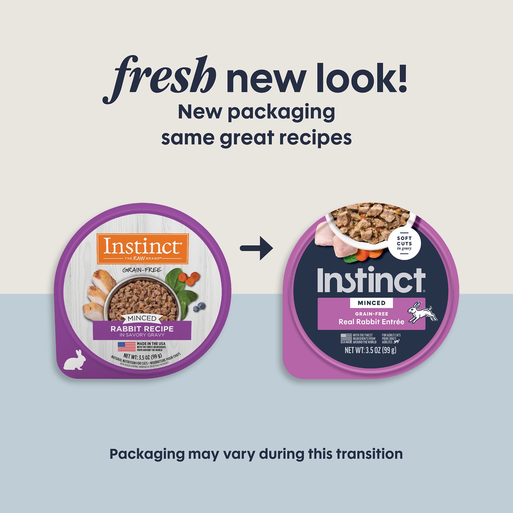 Instinct® Grain Free Minced Cat Food - Natural, Rabbit - thumbnail 2