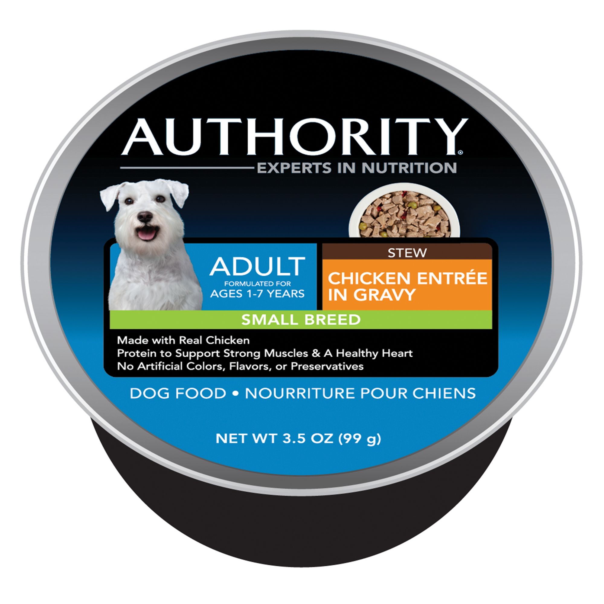 Authority® Small Breed Adult Dog Food Chicken Stew dog Canned Food