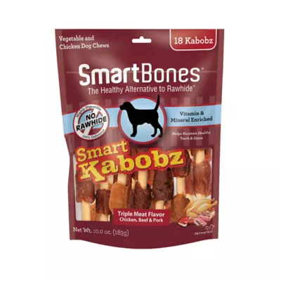 Product SmartBones® Smart Kabobz Dog Treat - Triple Meat Flavor