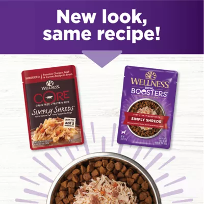 Product Wellness® Bowl Boosters Simply Shreds All Life Stage Dog Food Topper - Grain Free, Chicken & Beef