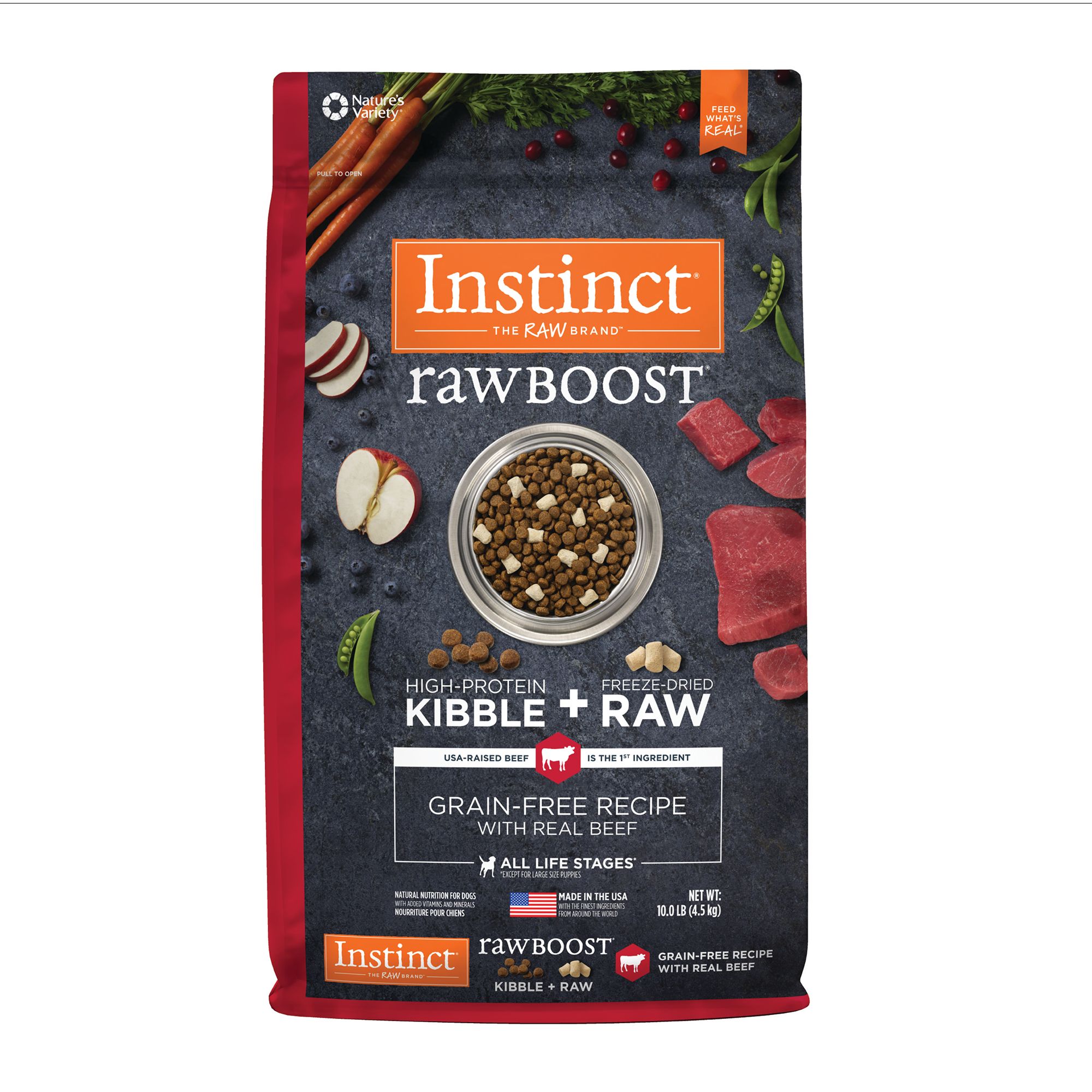 Instinct raw shop venison dog food