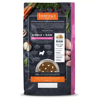 Product Instinct® Raw Boost Kibble + Freeze-Dried Raw Small Breed All Life Stages Dry Dog Food - Chicken