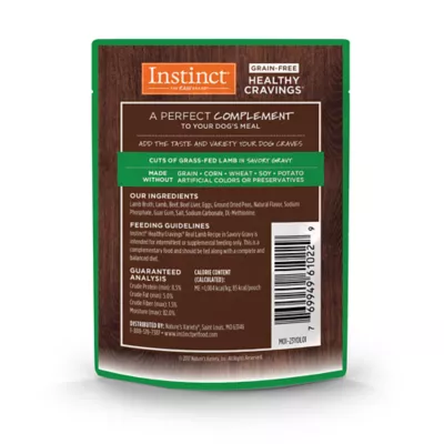 Product Instinct® Healthy Cravings All Life Stages Dog Food Topper - Grain Free, Lamb