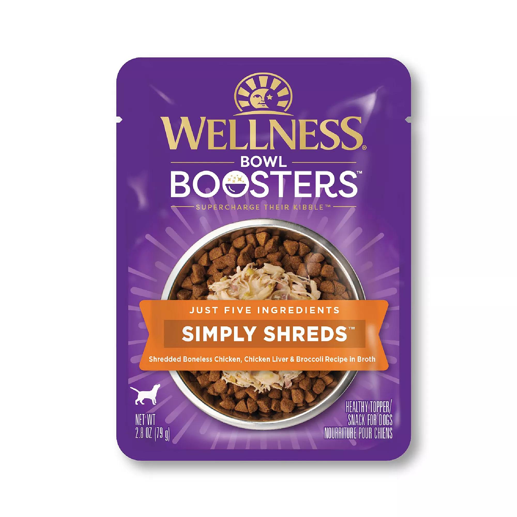 Wellness® Bowl Boosters Simply Shreds All Life Stage Dog Food Topper - Grain Free, Chicken & Liver