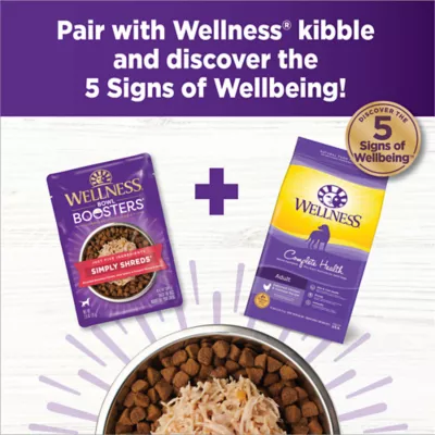 Product Wellness® Bowl Boosters Simply Shreds All Life Stage Dog Food Topper - Grain Free, Chicken & Salmon