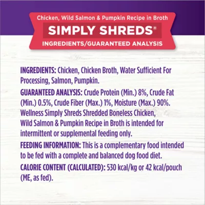 Product Wellness® Bowl Boosters Simply Shreds All Life Stage Dog Food Topper - Grain Free, Chicken & Salmon