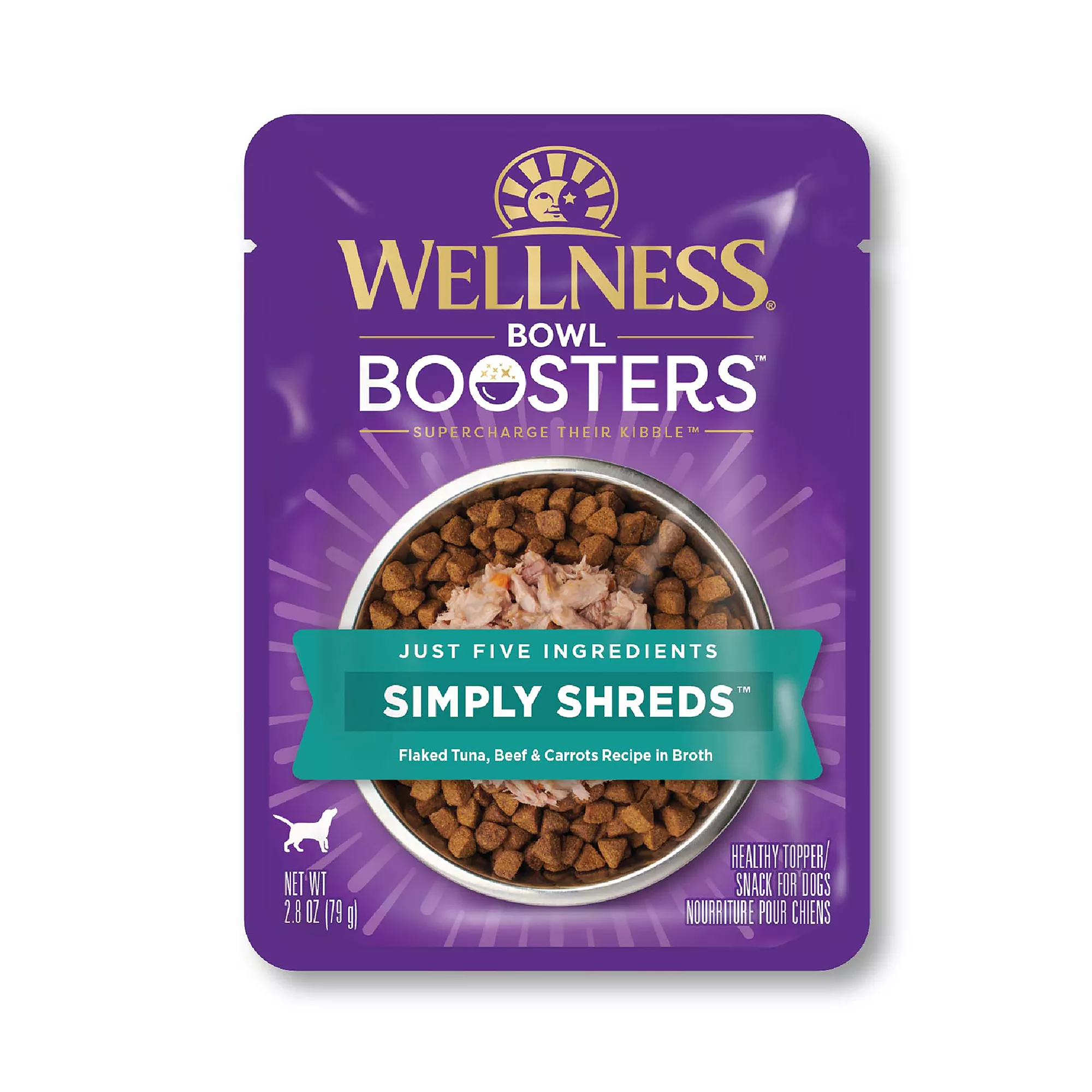 Wellness® Bowl Boosters Simply Shreds All Life Stage Dog Food Topper - Grain Free, Tuna & Beef