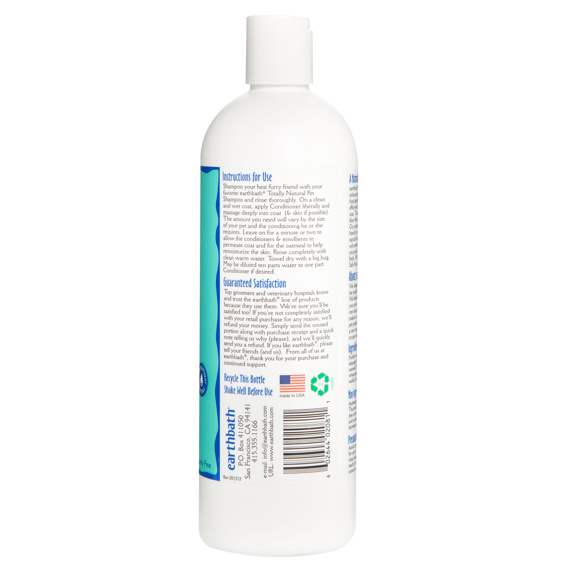 earthbath flea and tick shampoo