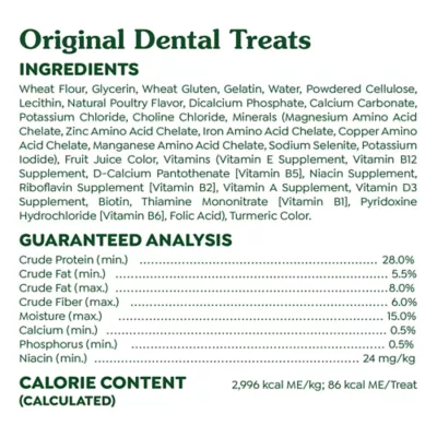 Product Greenies™ Adult Regular Dog Dental Treats - Natural, Oral Health, Original