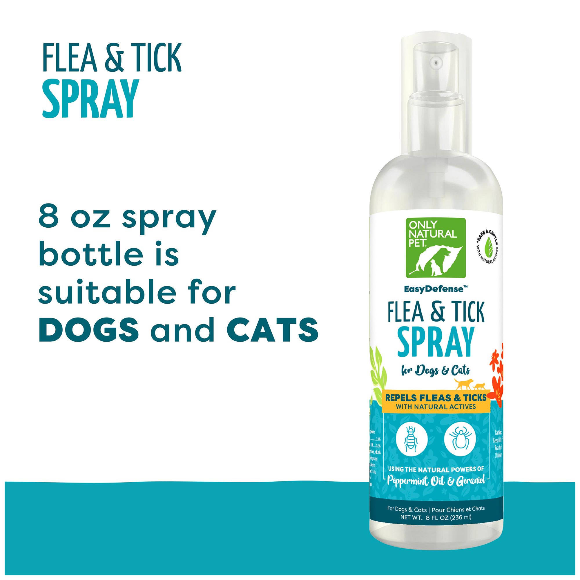 Only Natural Pet® EasyDefense&trade; Flea & Tick Spray, 8oz - thumbnail 7