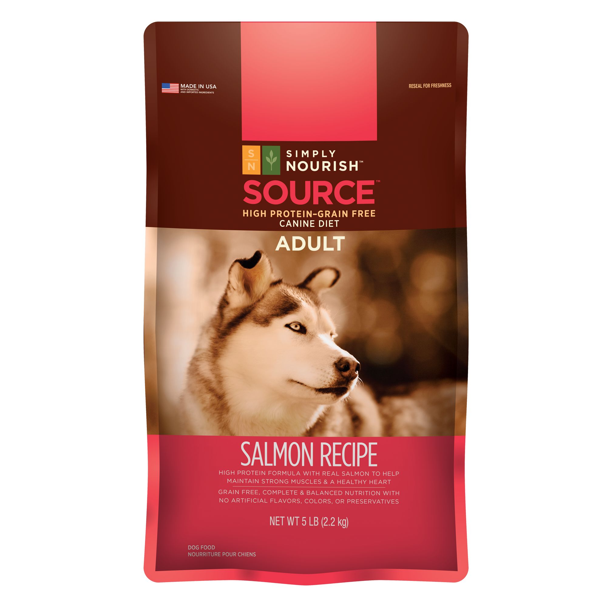 Simply Nourish™ SOURCE Adult Dog Food Natural, Grain Fee, Salmon