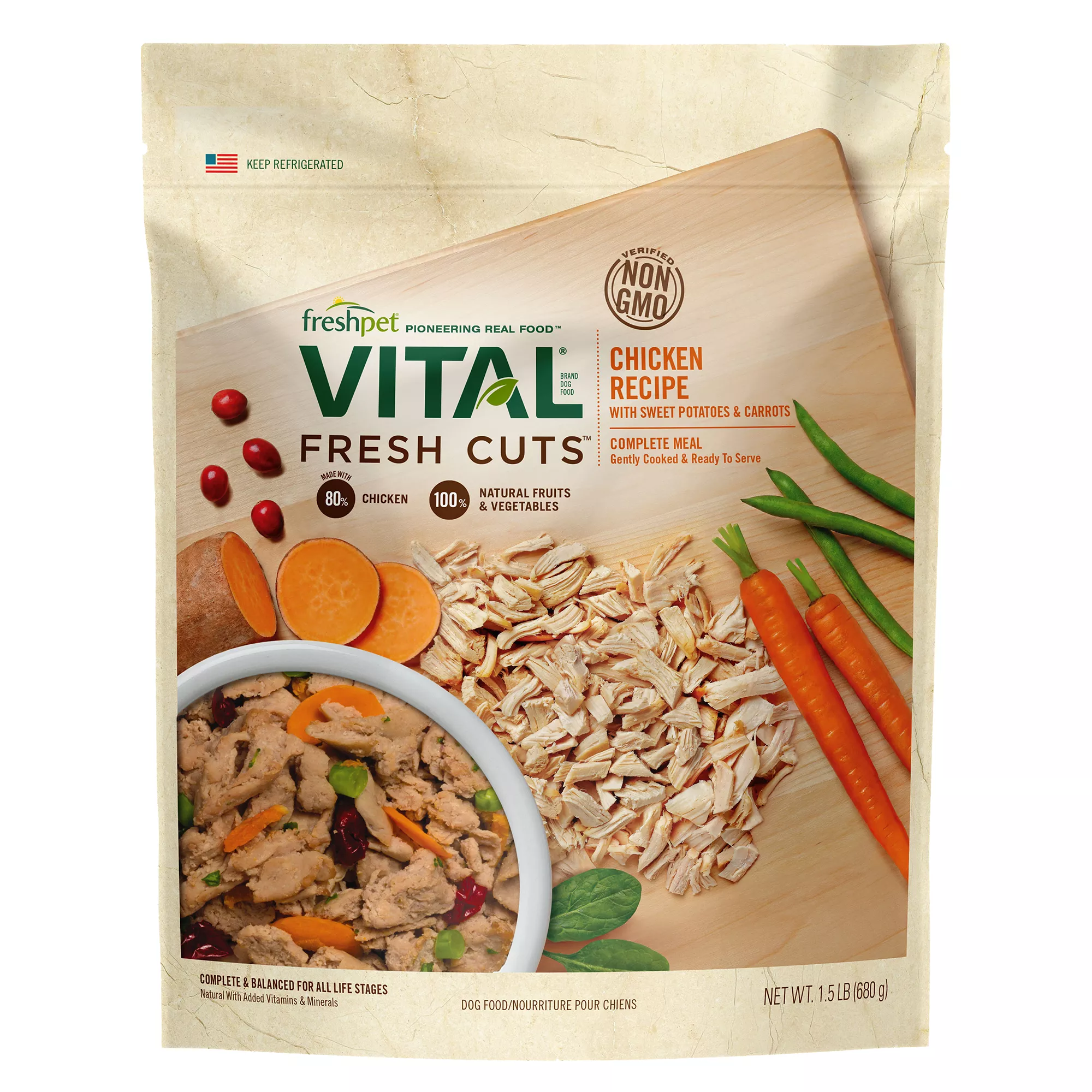 Freshpet® Vital&trade; Fresh Cuts All Life Stage Dog Food - Chicken