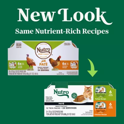 Product Nutro Perfect Portions Pate Adult Wet Cat Food - Non-GMO, Grain Free, Variety Pack, 12 Count