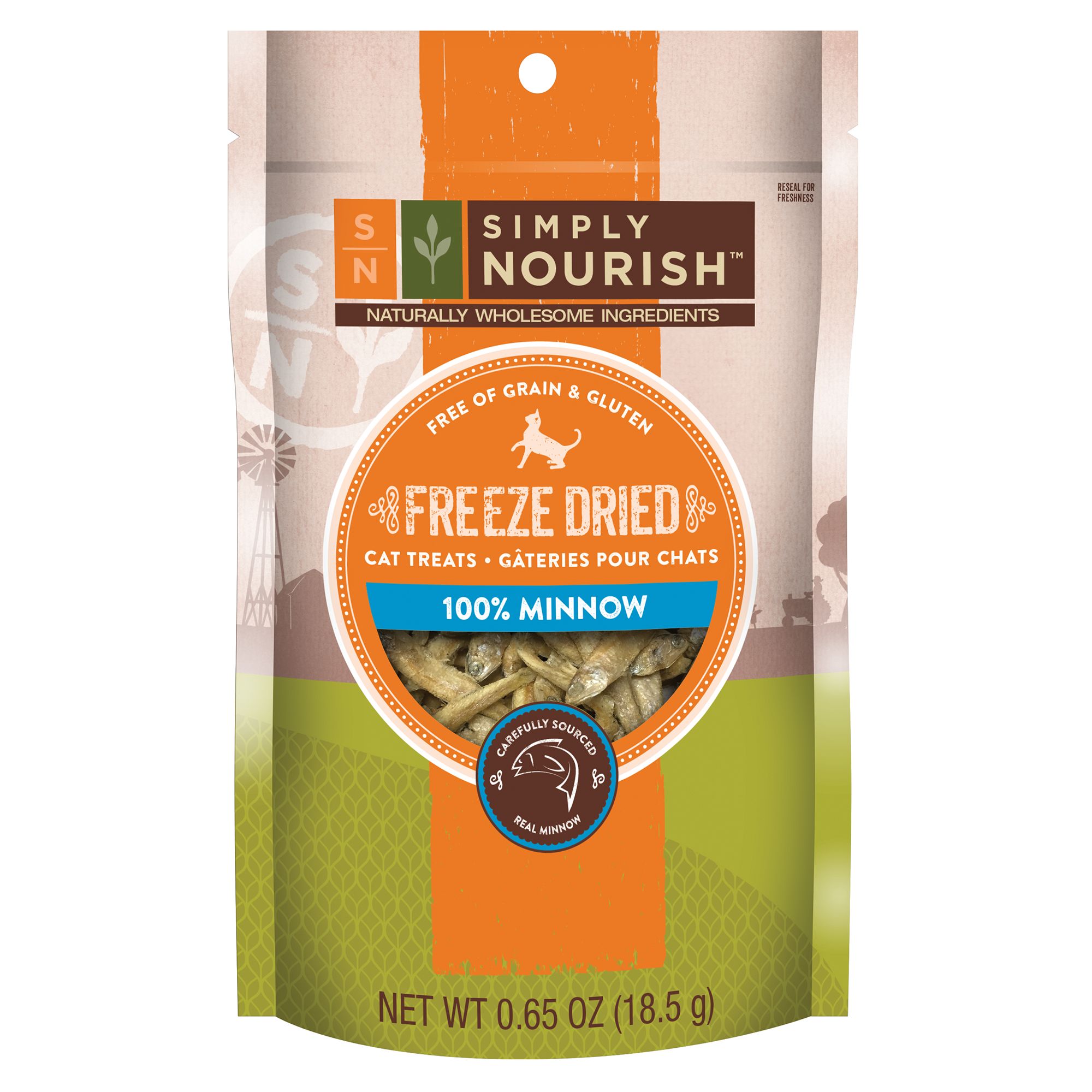 Simply Nourish™ Freeze Dried Minnow Cat Treat - Natural