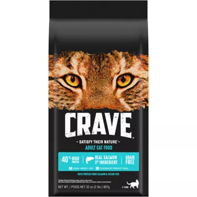 Product Crave High Protein Adult Dry Cat Food - Grain Free, Salmon & Ocean Whitefish