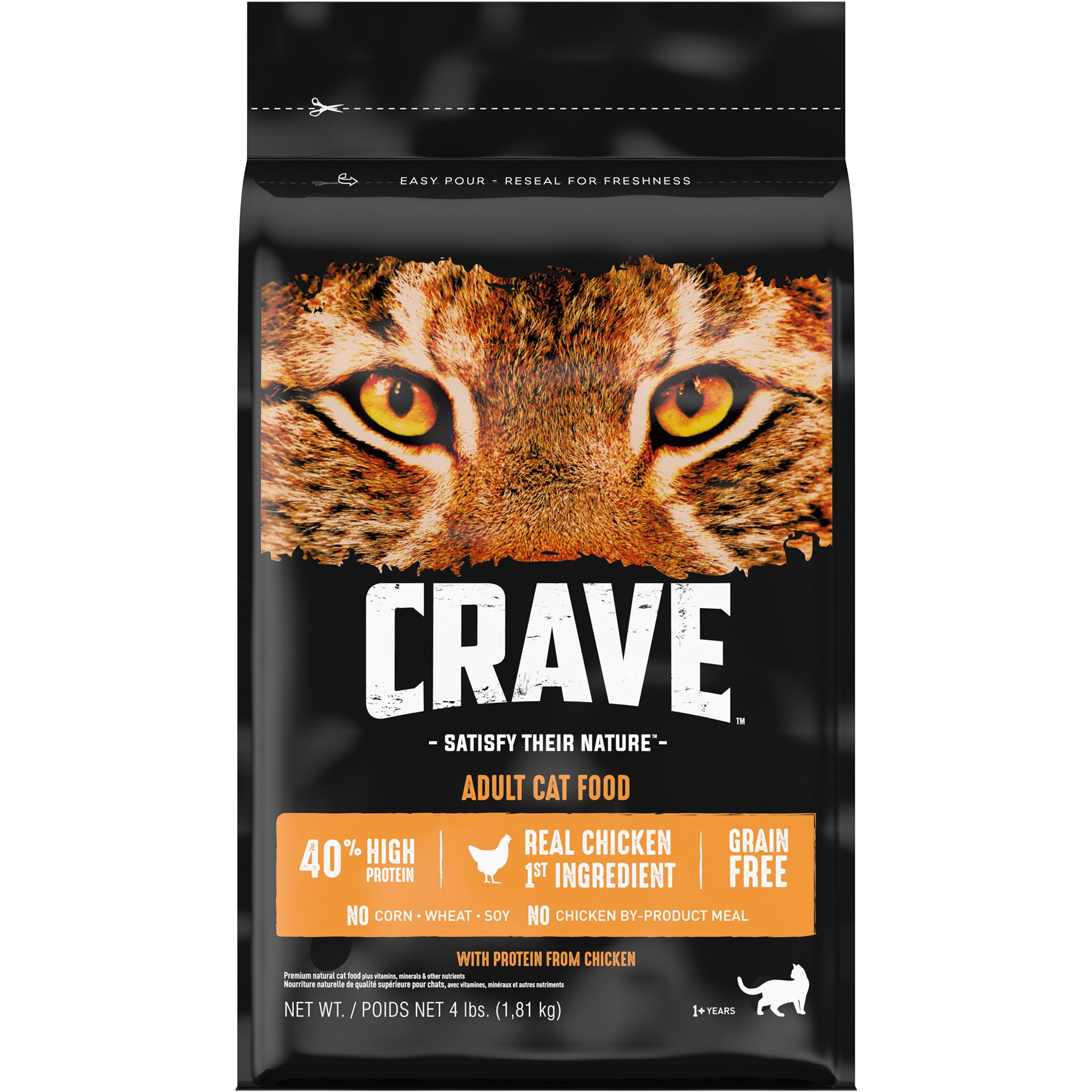 Crave High Protein Adult Dry Cat Food Grain Free Chicken cat