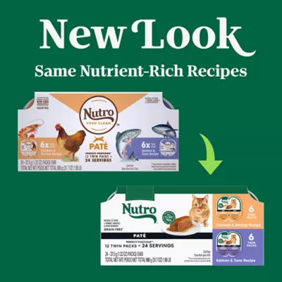 Product Nutro Perfect Portions Cuts in Gravy Adult Wet Cat Food - Non-GMO, Grain Free, Variety Pack, 12 Ct