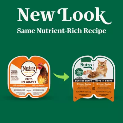 Product Nutro Perfect Portions Cuts in Gravy Adult Wet Cat Food - Non-GMO, Grain Free, 2.64 oz