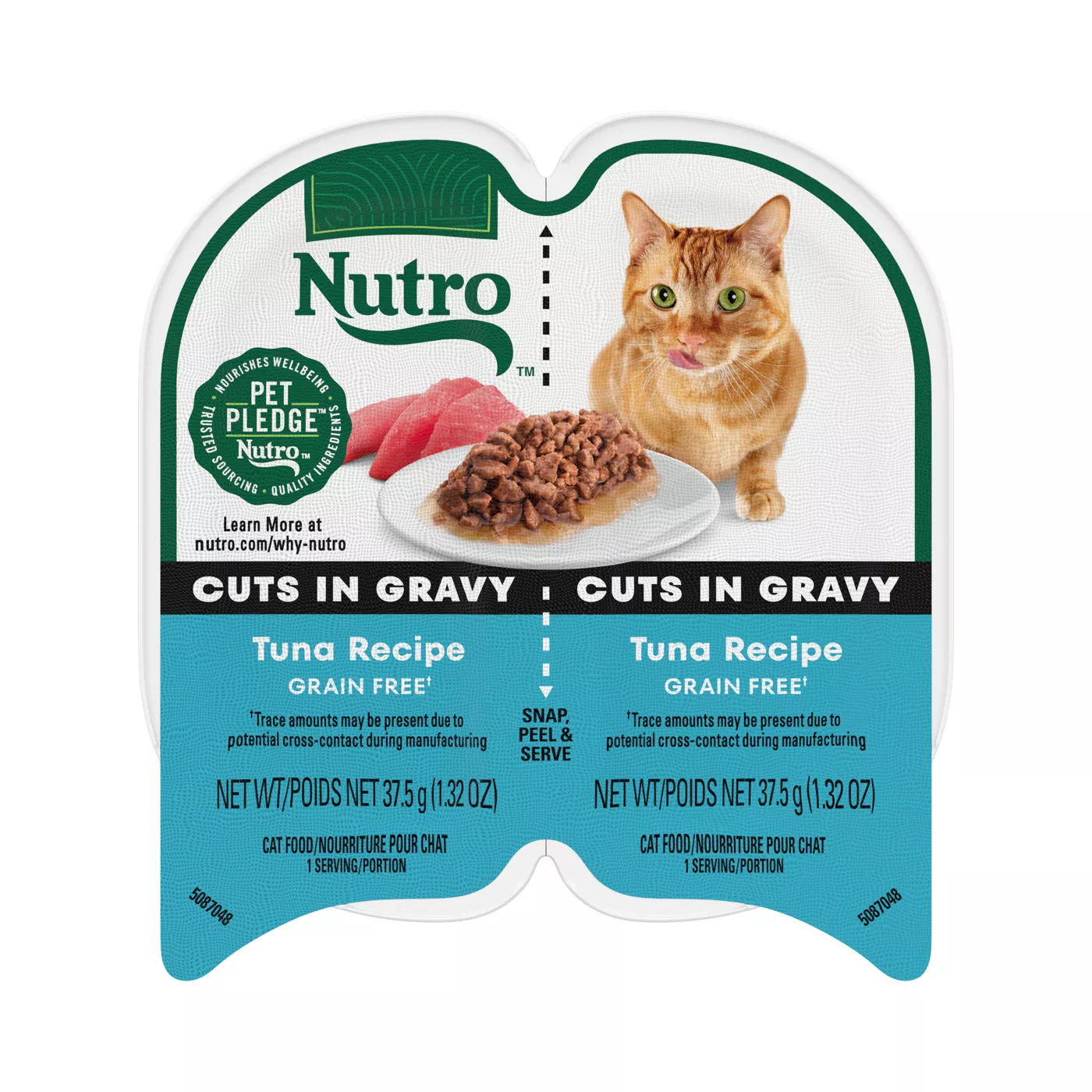 Nutro Wet Cat Food Perfect Portions Cuts in Gravy Tuna Recipe