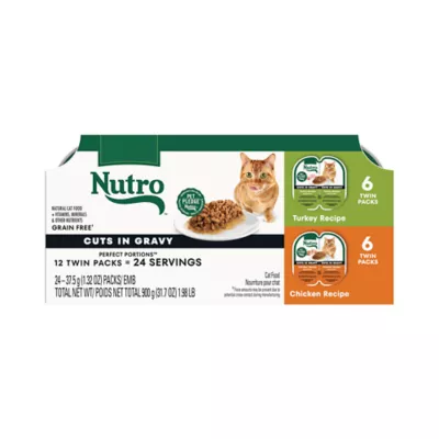 Product Nutro Perfect Portions Cuts in Gravy Adult Wet Cat Food - Grain Free, Variety Pack, 12 Count