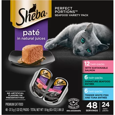 Product Sheba® Perfect Portions Adult Wet Cat Food - Pate, Variety Pack, 48 CT, 63.4 OZ