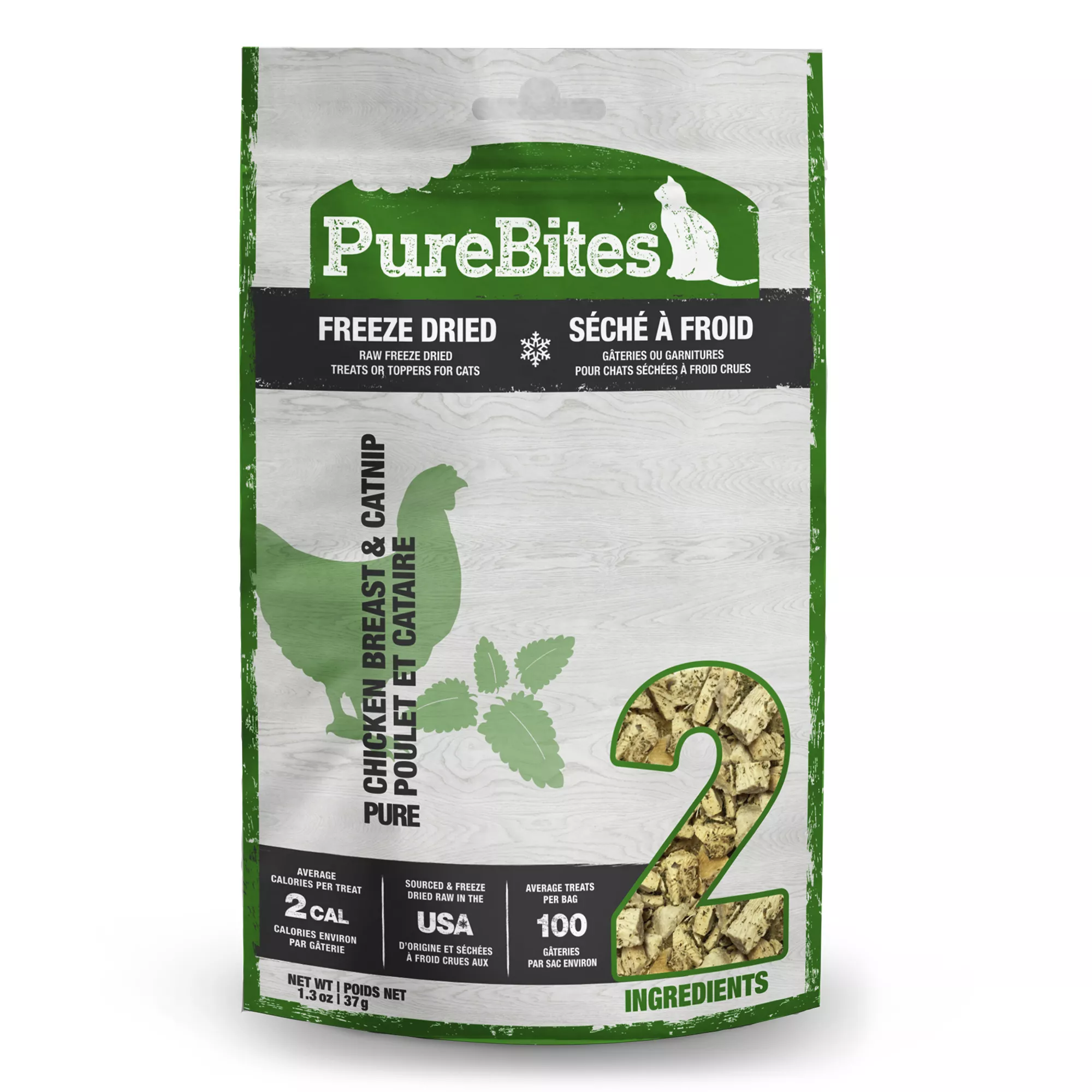 PureBites® Freeze Dried Cat Treat - Natural, Chicken & Catnip