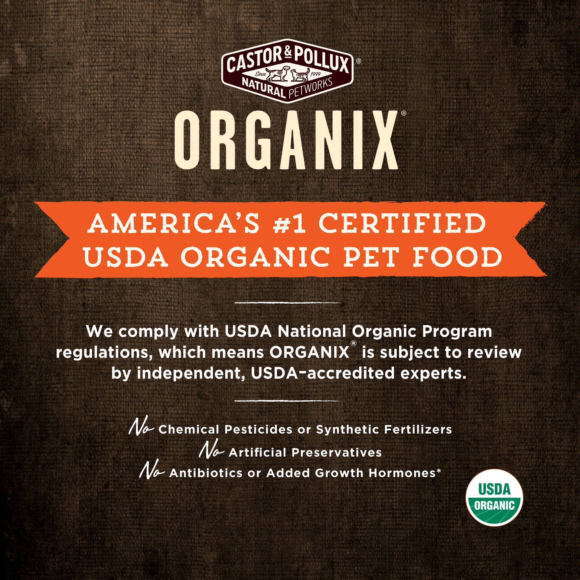 castor and pollux organix puppy food