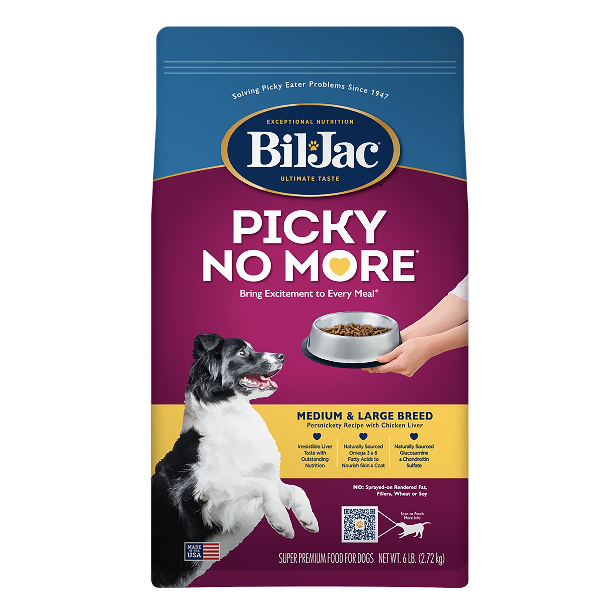 Bil-Jac® Picky No More Medium Breed Dog Food - Persnickety Recipe | dog