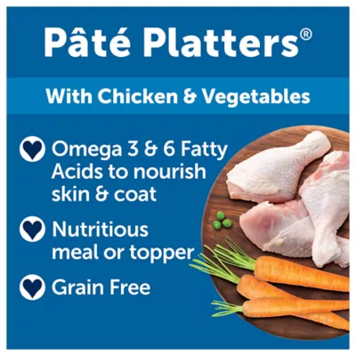 Product Bil-Jac® Pate Platters Adult Wet Dog Food - Grain Free, Chicken & Vegetables, 13 oz