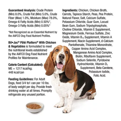 Product Bil-Jac® Pate Platters Adult Wet Dog Food - Grain Free, Chicken & Vegetables, 13 oz