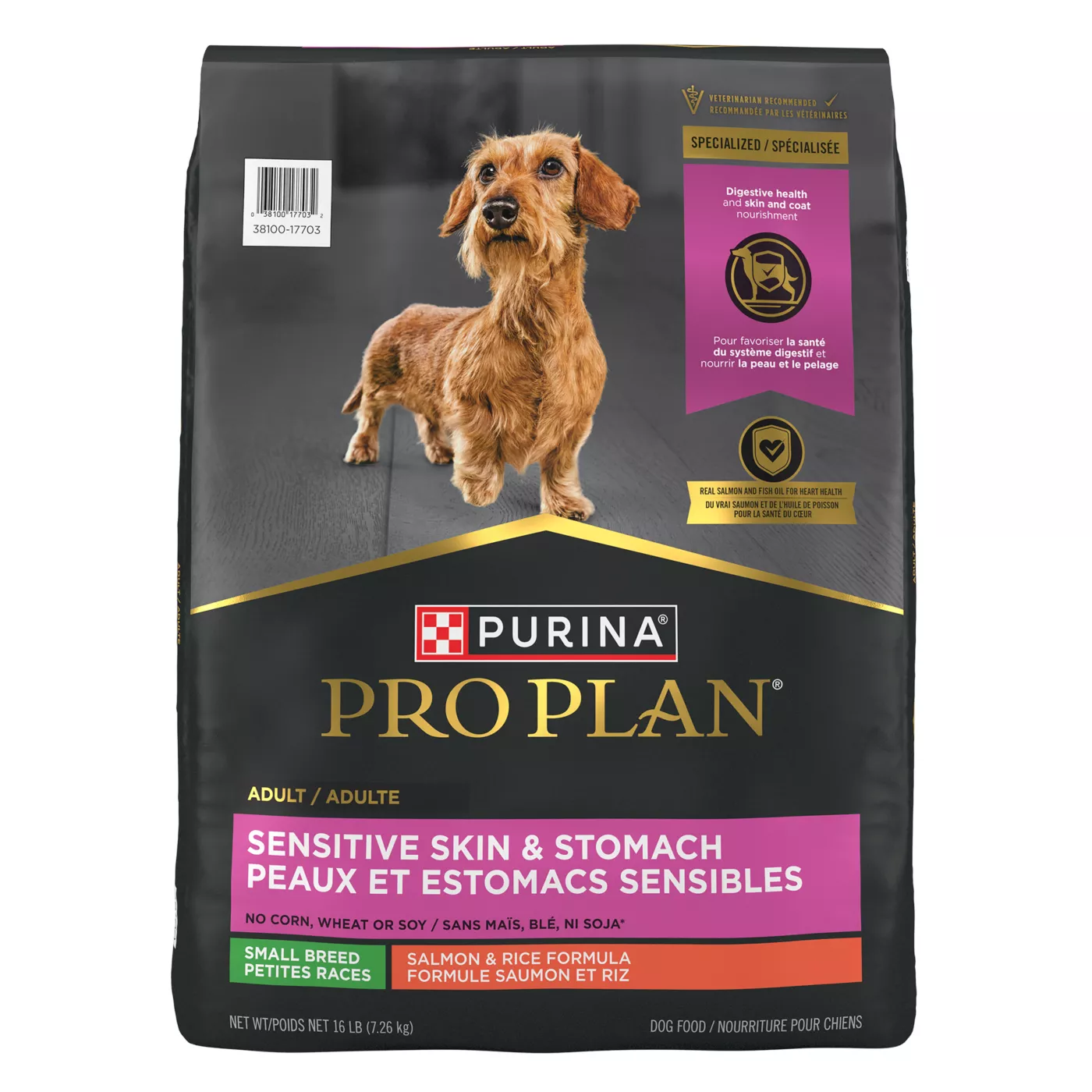 Purina Pro Plan Specialized Small Breed Adult Dry Dog Food Sensitive Skin Stomach Salmon Rice