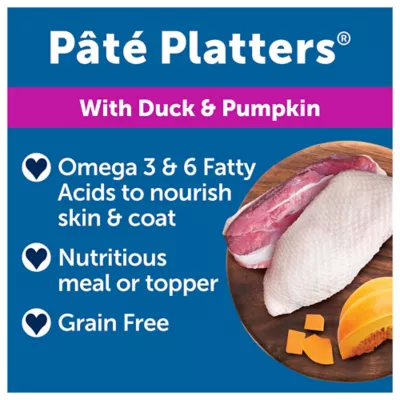 Product Bil-Jac® Pate Platters Adult Wet Dog Food - Grain Free, Duck & Pumpkin, 13 oz