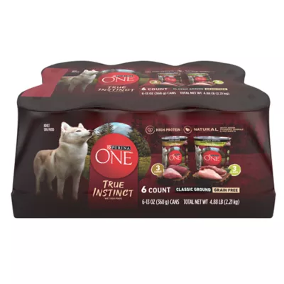 Product Purina ONE® True Instinct Adult Dog Wet Food - 5.71 lb., Variety Pack, Grain Free, Natural