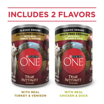 Product Purina ONE® True Instinct Adult Dog Wet Food - 5.71 lb., Variety Pack, Grain Free, Natural