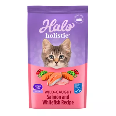 Product HALO® DreamCoat Kitten Food - Natural, Grain Free, Holistic Wild Salmon & Whitefish Recipe