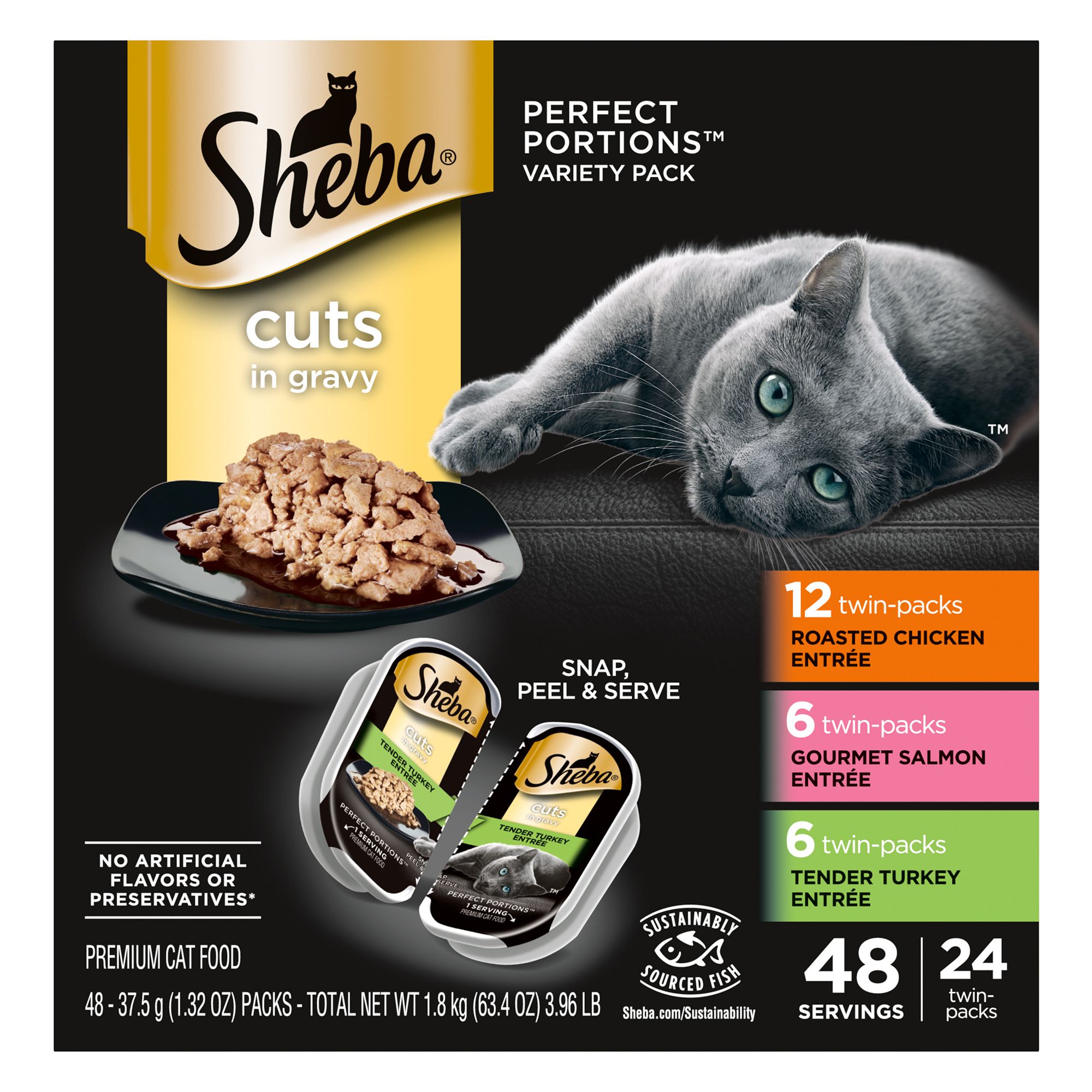 Sheba cat hotsell food in gravy