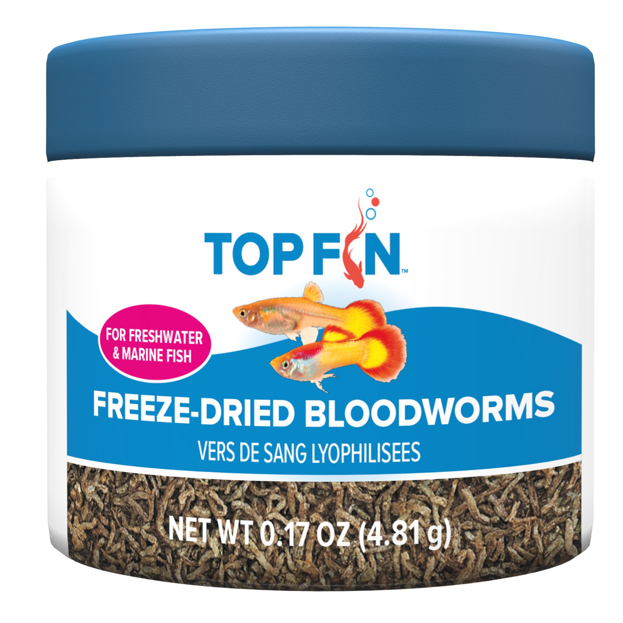 Top Fin® Freeze-Dried Bloodworms Fish Food, fish Food