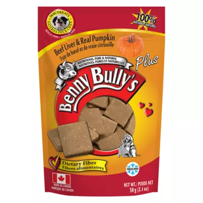 Product Benny Bully's Plus Dog Treat - Natural, Beef Liver & Pumpkin