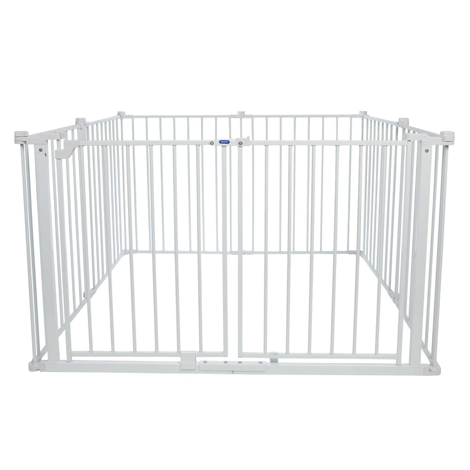 Top Paw 2 in 1 Double Door Pet Gate Pen