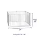 Product Top Paw® 2-in-1 Double Door Pet Gate & Pen