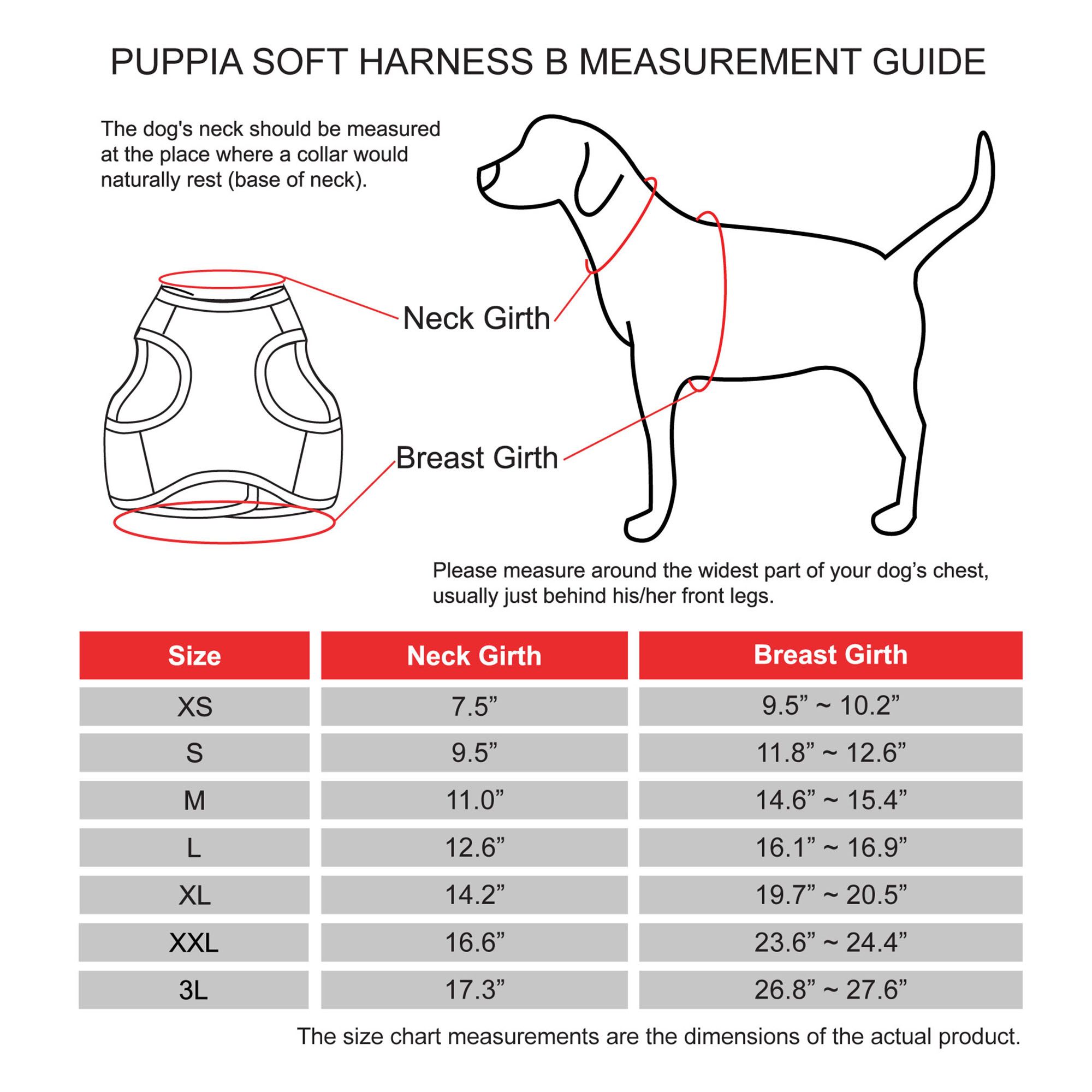 harness measurements for dogs