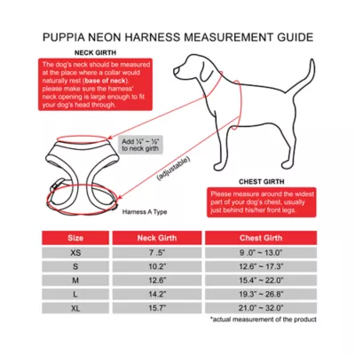 Product Puppia® Neon Soft Over-the-Head Dog Harness
