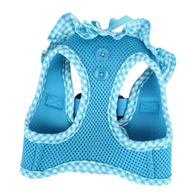 Puppia® Vivien Gingham Ruffle Air-Mesh Step-In Dog Harness - Image 2