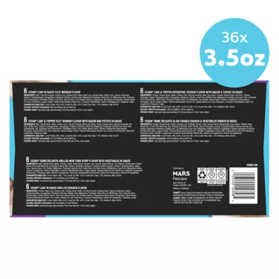 Cesar® Classics Steak & Chicken Lovers Adult Wet Dog Food - Loaf & Filets in Gravy, 36 Count - Image 10