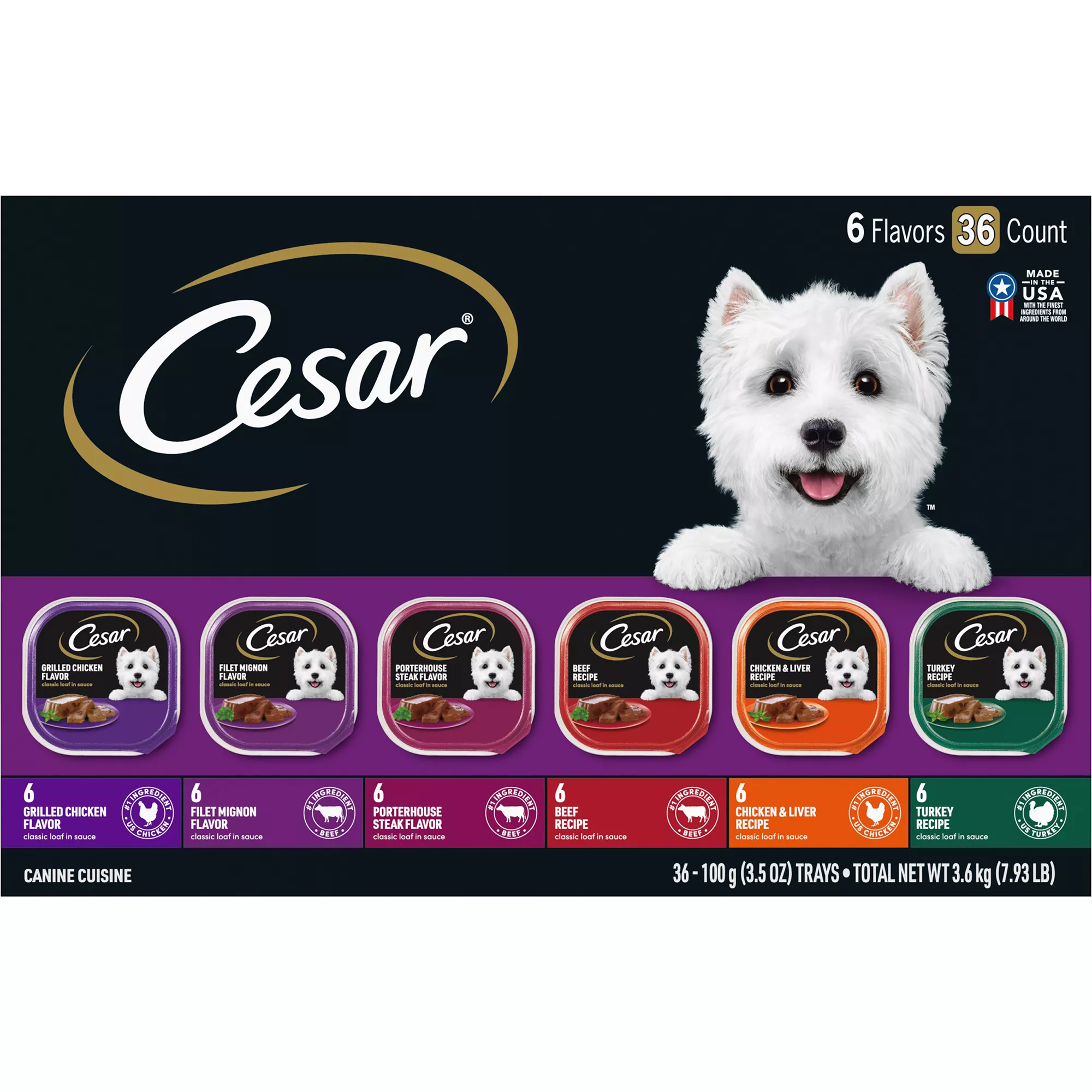 Cesar® Classics Adult Wet Dog Food - Loaf, 36 Count