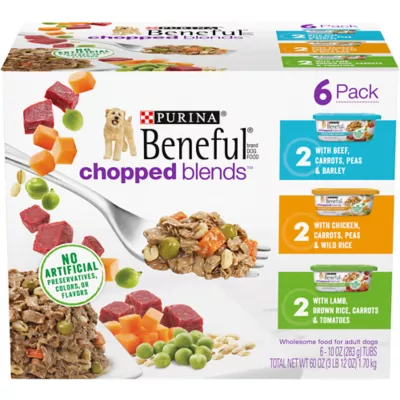 Product Purina Beneful® Chopped Blends Adult Dog Wet Food - 60 oz., No Artificial Colors, No Artificial Flav