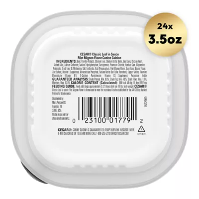 Product Cesar® Classics Adult Wet Dog Food - Loaf, 24 Count