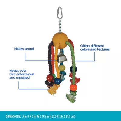 Product All Living Things® Rope Spider Bird Toy