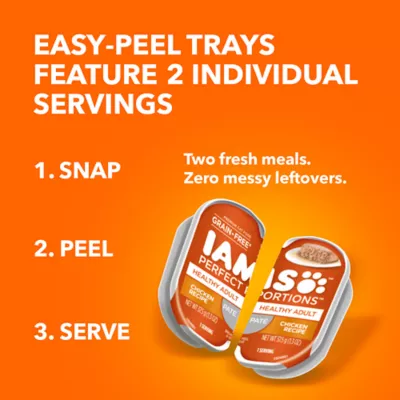 Product Iams Perfect Portions Healthy Kitten Wet Cat Food Grain Free Chicken Paté