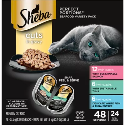 Product Sheba® Perfect Portions Adult Wet Cat Food - Cuts in Gravy, Variety Pack, 24 CT, 63.4 OZ